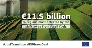EUR 10 billion to support public investments in areas in transition towards a climate-neutral economy